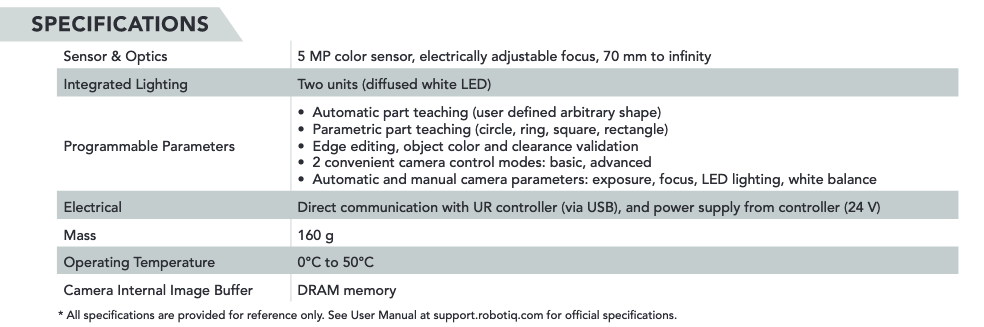 Specifications